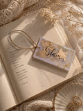 Elegant "Glam" Resin Tag