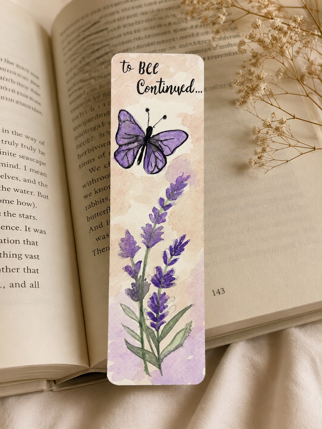 Butterfly handmade bookmark