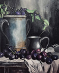Fruits and Vessel Handmade Canvas Painting