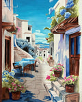 Street Handmade postercolor Painting
