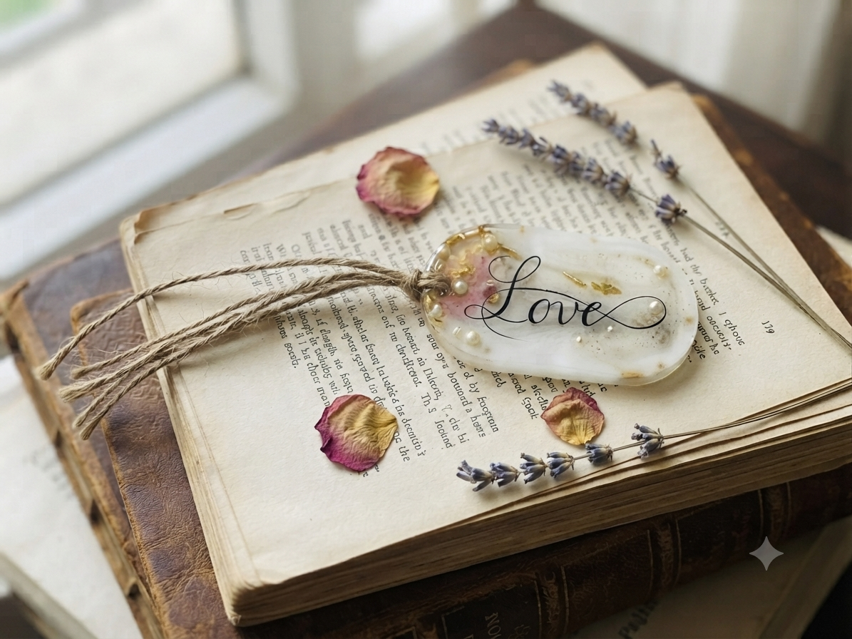Handcrafted Resin Keepsake – "Love" Edition