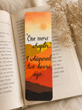 caligraphed bookmark