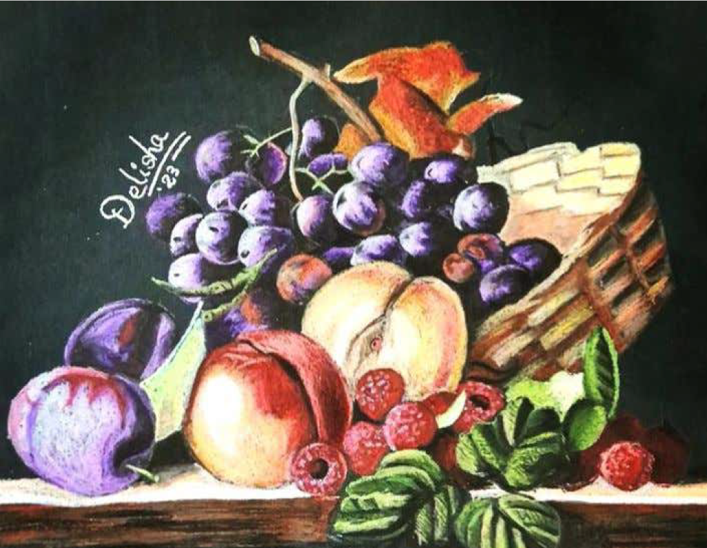 Fruits Soft pastels painting